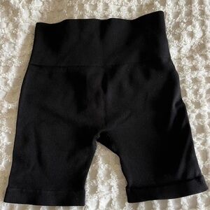 Black Women's High-Waisted Shorts